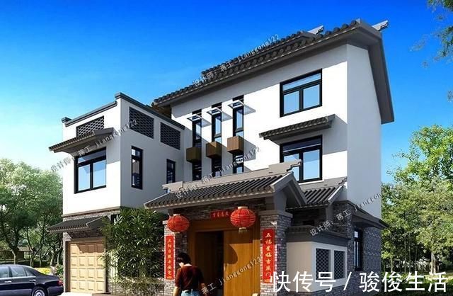 车库|6款三层农村别墅，带车库30万起，回乡建房有面子有里子