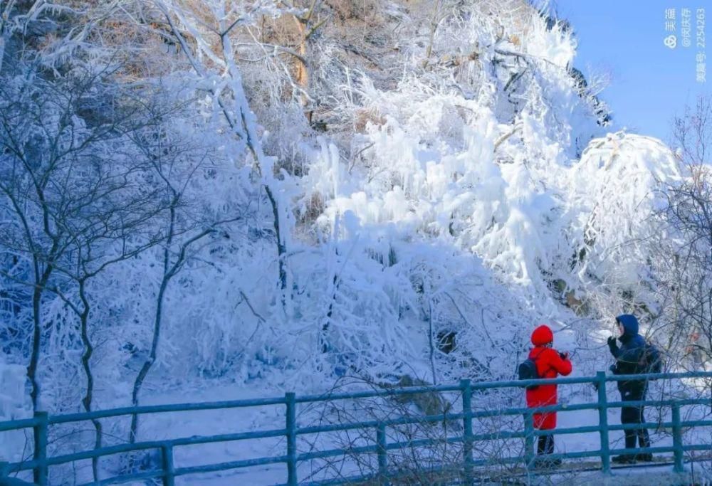 赏百米冰挂，观冰雪奇观！赶快来天蒙山打卡，惊艳你的朋友圈！