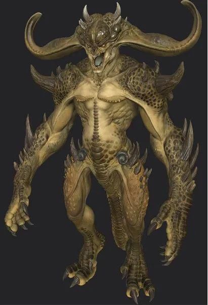 直线网公众号|大佬！Maya+ZBrush+Substance制作泰坦野兽全流程 ！