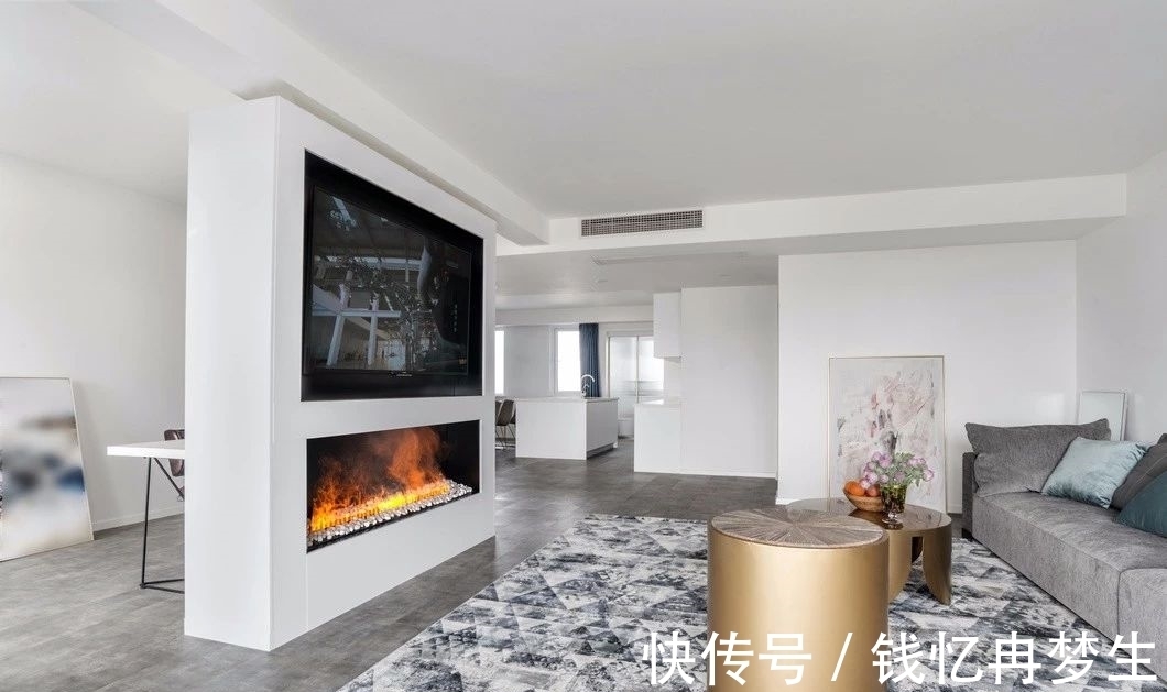 沐沐|190㎡极简风格的大平层,大面积的留白诠释简约的艺术,氛围很解压