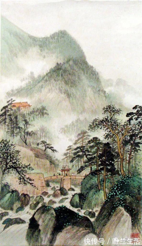雄健|这位大家的山水,既雄健大气,又平和神清!