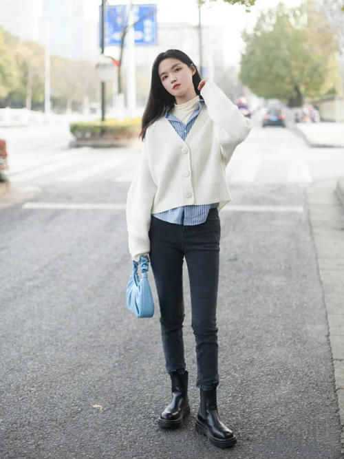 早春，我独宠“开衫”，不管是搭裙子还是裤子，模板帮都你备好了