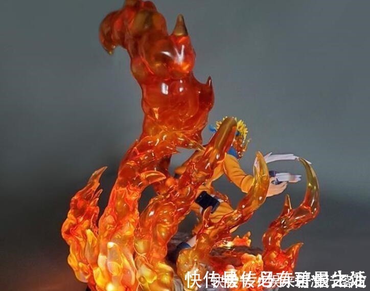 鸣人|火影一尾化鸣人手办,螺旋丸特效逼真,看脸都不值钱