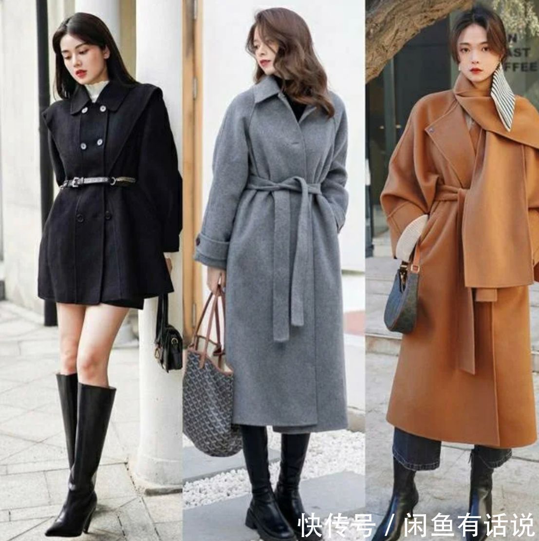 穿搭|女人到了35岁,冬天穿大衣配靴子显优雅,“腿露一截”更有味道