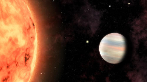 第一次见到如此清澈的大气层，575光年外的热木星，竟没有一片云