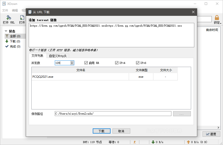 迅雷代替品,支持百度网盘/HTTP/磁力/BT:XDOWN-HEU8