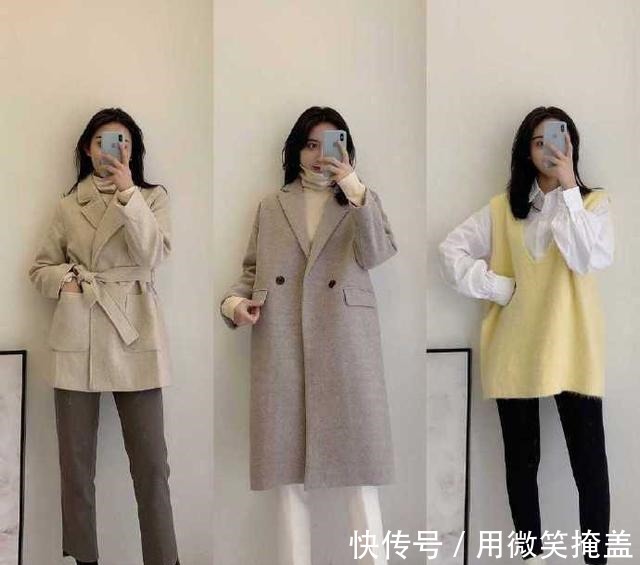 浅色系 30套利落显高的秋冬穿搭,温暖时髦全都有,小个子照着穿就够了!