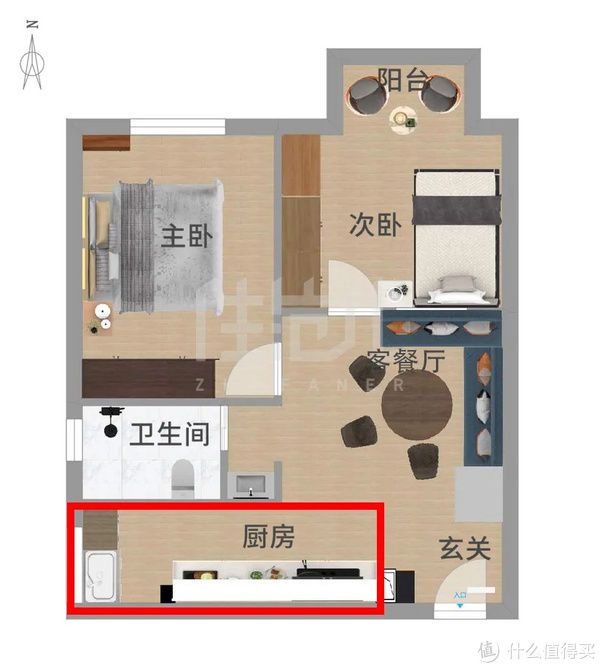 before住范儿真实案例 篇三十:拆掉客厅改两居,46㎡墨绿小家更高级!