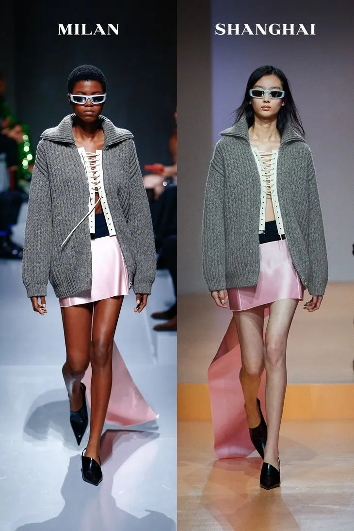 贺聪贺智米兰上海同台走秀，还是同一套|T型台 | 秀场