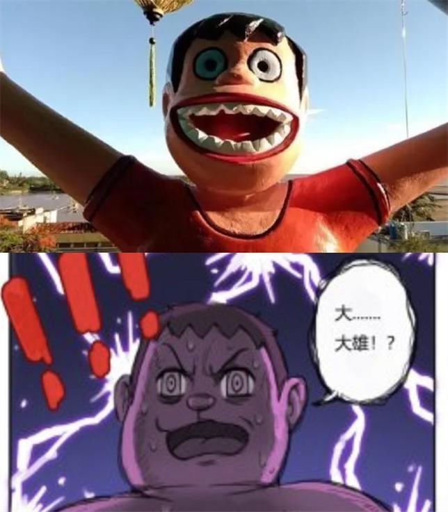 大雄|毀童年的哆啦A夢雕塑,充滿“智慧”的靜香,這胖虎你說能吃人我都信