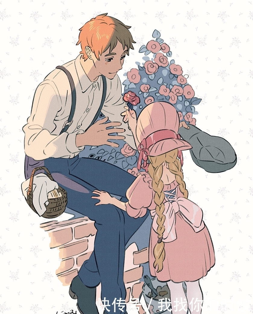 Pixiv:年龄有差距的二人。青年与少女插画特辑。