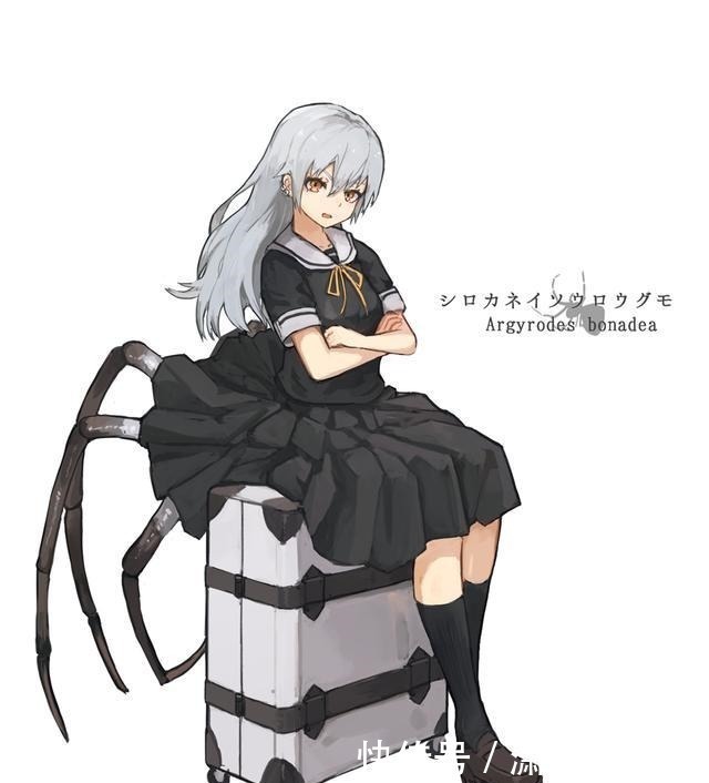 美少女|蜘蛛也能变成美少女这位画师口味太硬核,但仔细一看还挺可爱