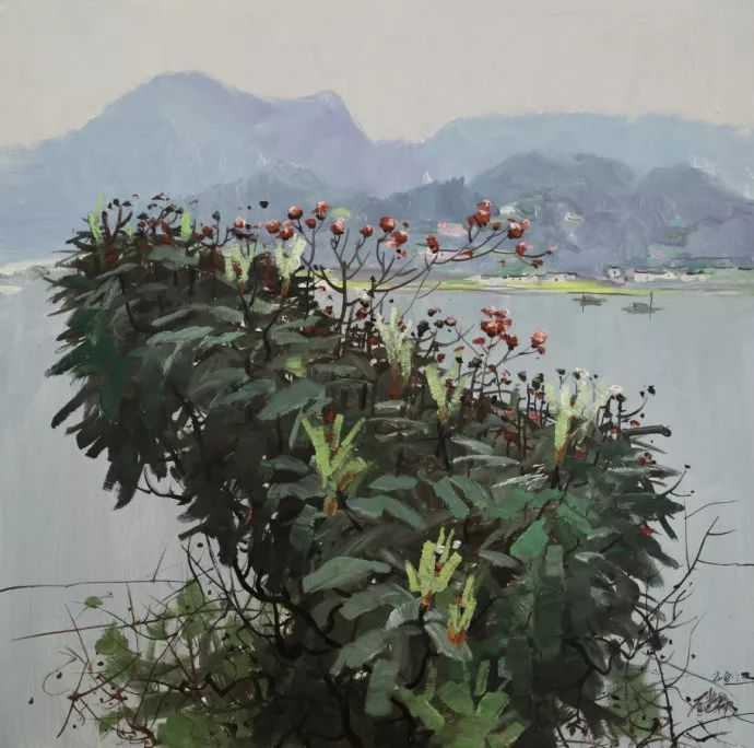 笔触|国画意境,油画笔触——石建都 笔下清新唯美的诗意油画