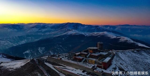  一幅|初冬五台山 好一幅国画水墨世界