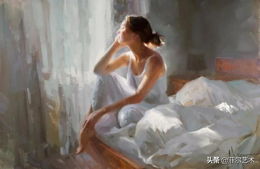 斯维尔德洛夫斯克$犹如花朵绽放,美得让人难忘~俄罗斯画家人物油画作品欣赏