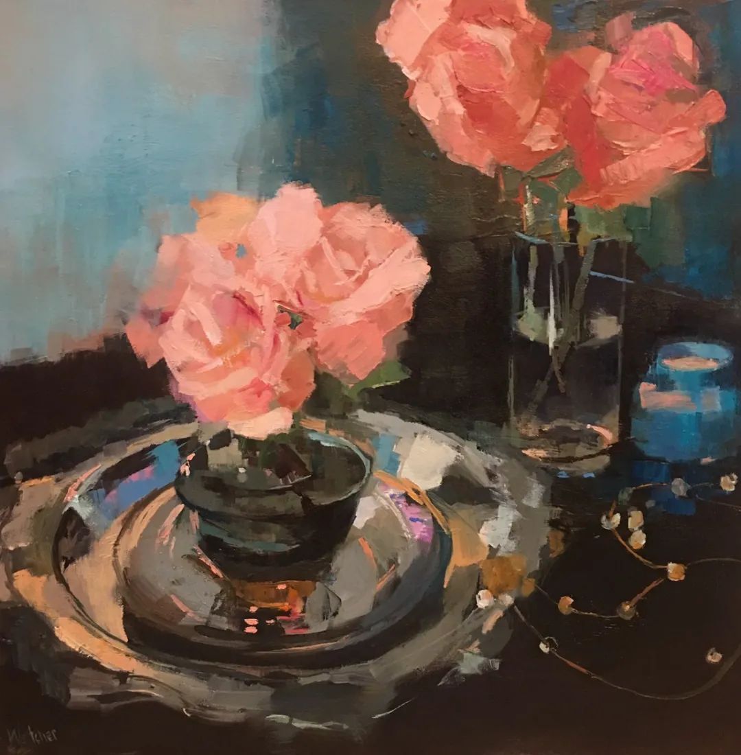 笔力独到，气势如虹，看看这二位的油画