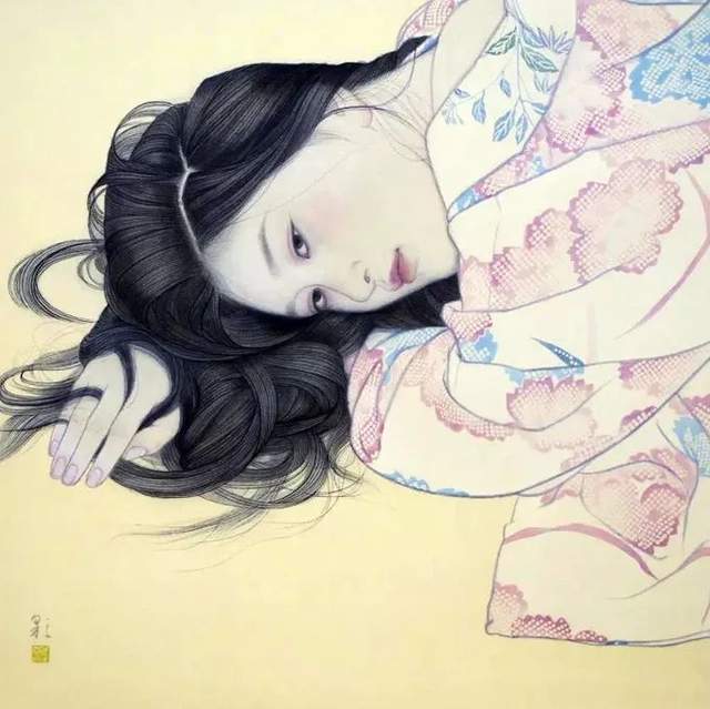 笔下|人称日本最美女画家，竟然这样画美女，极具香艳的极致诱惑