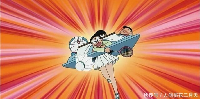 静香|哆啦A梦大雄窝在被窝,跟静香比赛羽毛球,结果静香惨败!