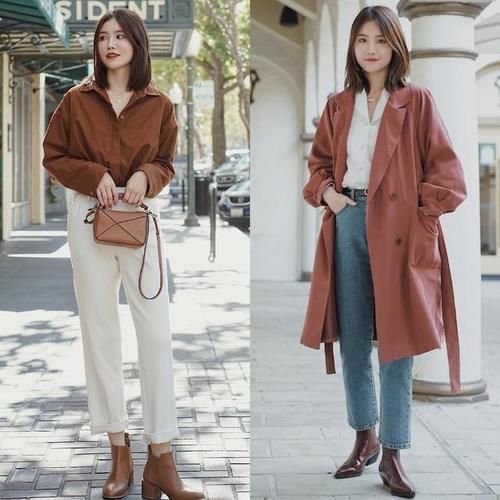 九分裤+短靴=今春显高cp，气质利落又时髦，小个子也能穿
