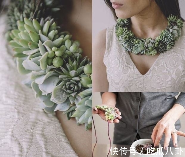 耳环#不是所有首饰都是珠宝的,多肉做成首饰,颜值完全秒杀大牌首饰!