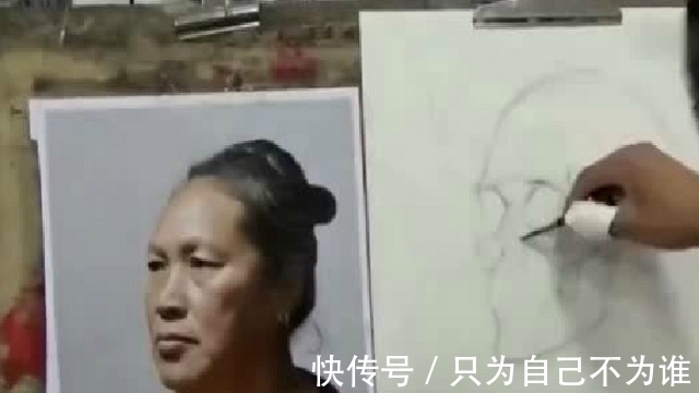 骷髅$美术生厉害了，让他画老太太，却画成了骷髅，网友：这届你凉了