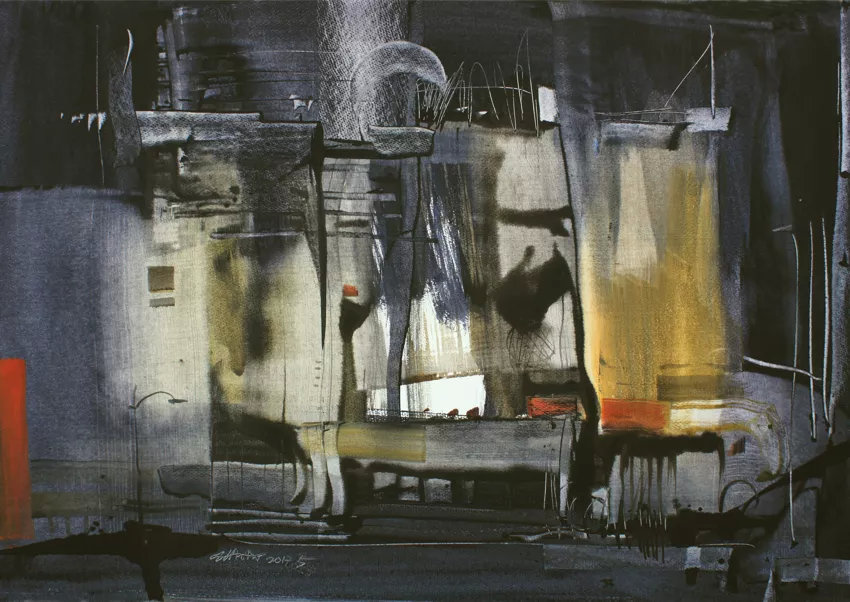 薄暮#[第七届庐山水彩节邀请嘉宾]姚波艺术作品展