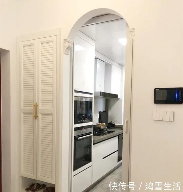 厨房|新房没有玄关, 听了朋友的话找了设计师, 改完变出2个玄关, 赚了