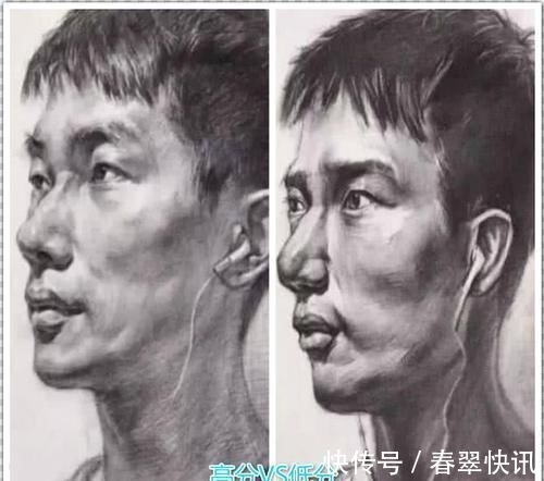 文化课#美术生高分卷和低分对比,到底差在哪,阅卷老师一语道破