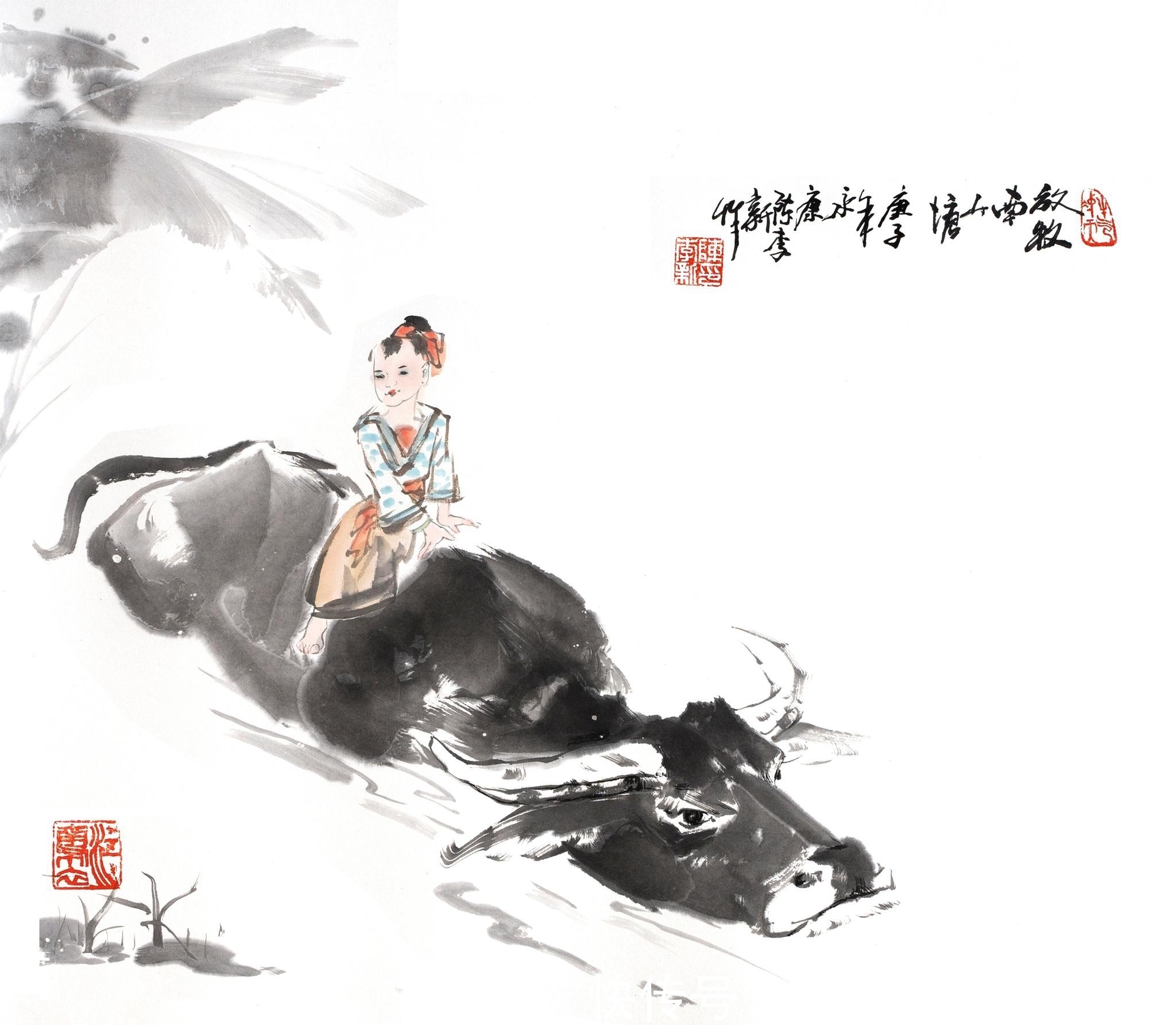  传统文化|一幅牛气冲天的画，却让画家陈李新，结缘中国科技产业大咖戴伟民