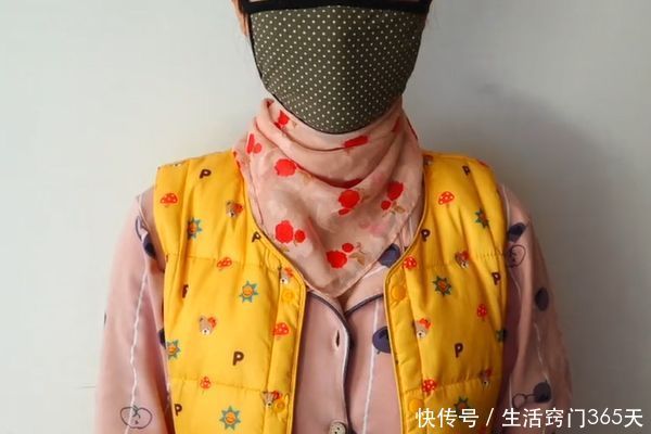 老婆太有才了，口罩上缝一条丝巾，解决了很多女性朋友的大烦恼