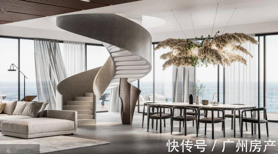 居所|大师手笔!这套CBD顶复,才是打开塔尖居所的正确方式