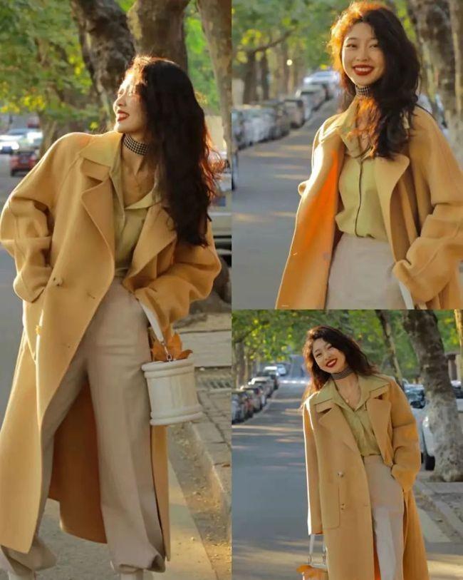 大衣 大衣才是秋冬的王者,这5种颜色的大衣,像模特这样搭配美爆了
