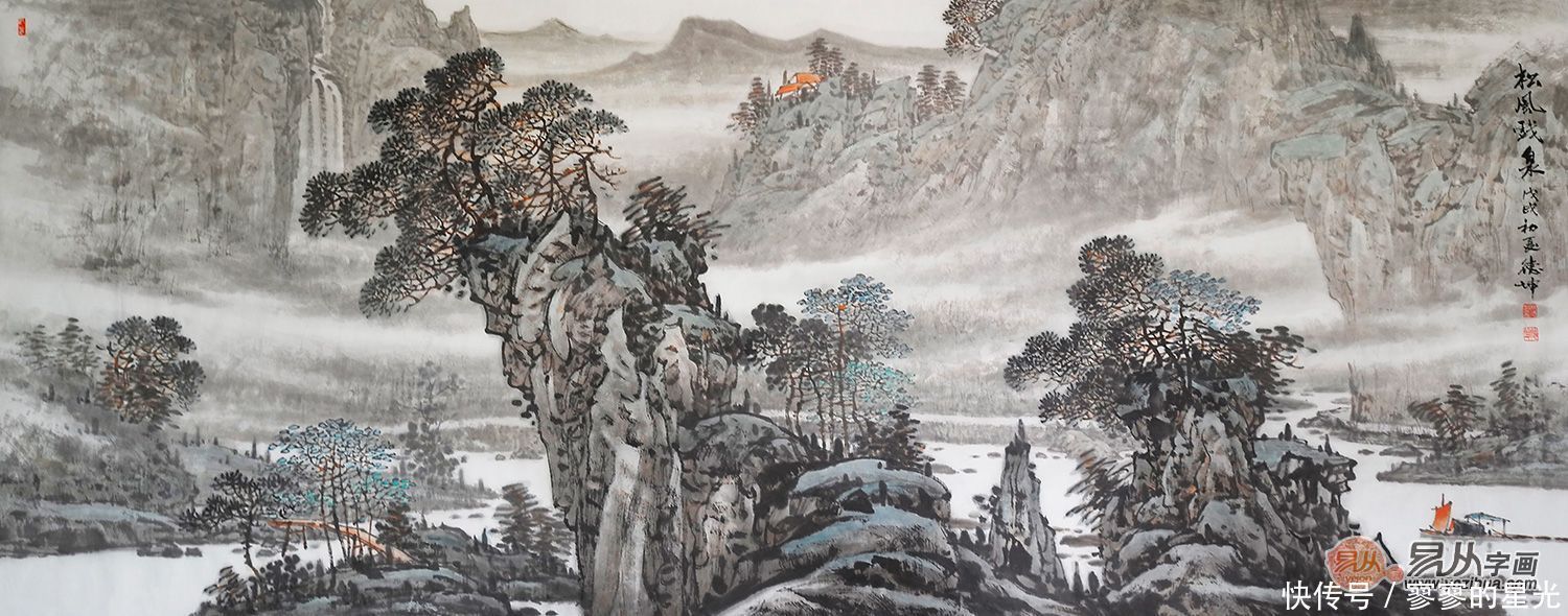 画家林德坤山水画作:六法兼具,气韵当头,实为震撼!