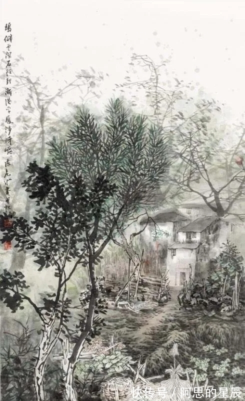 田园！有田园的诗意，有诗意的田园｜陈危冰山水画