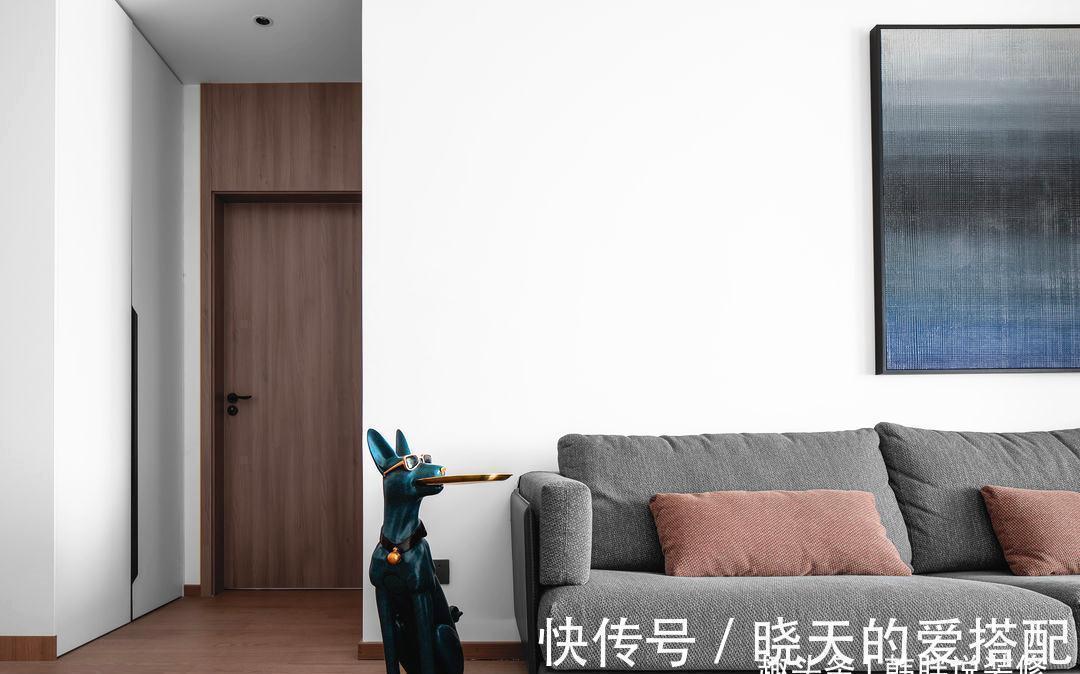 主卧室|98㎡简约三居室,删繁就简,没有花里胡哨的设计,却更加温馨舒适