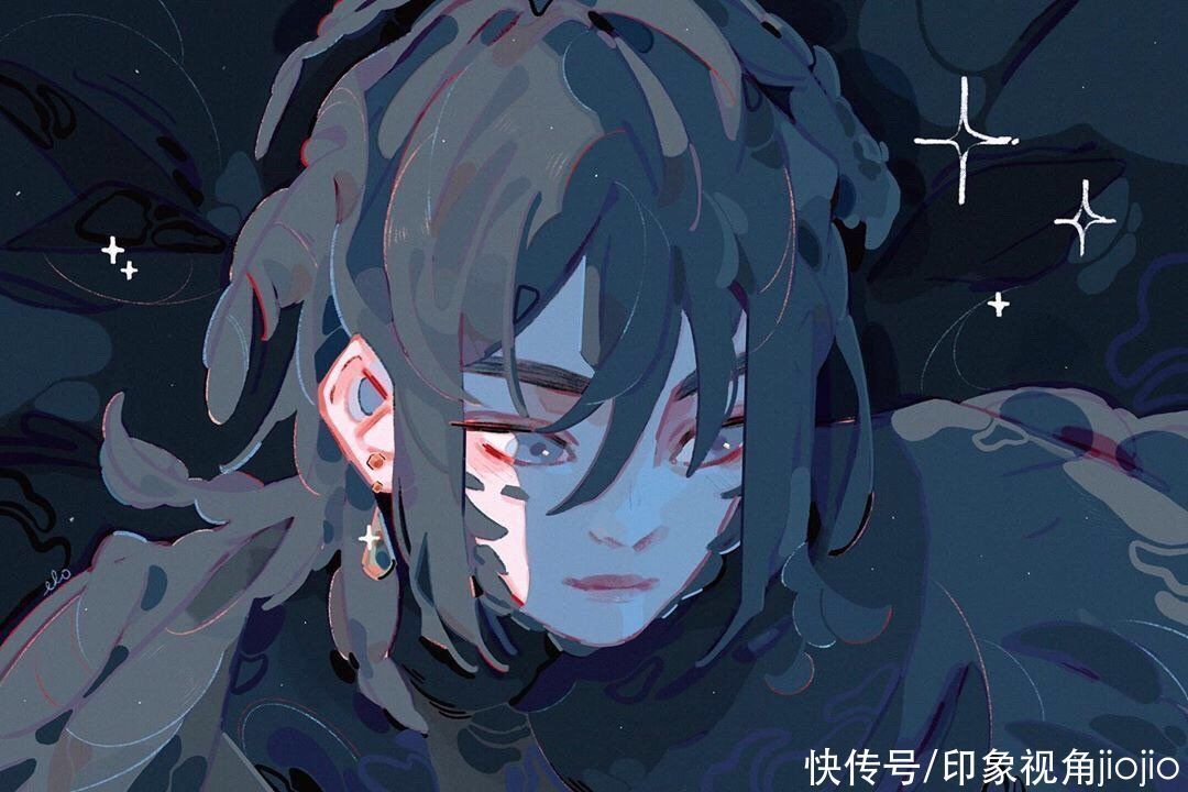 插画作品!甜腻腻的润系少女,看着看着就融化在色块里