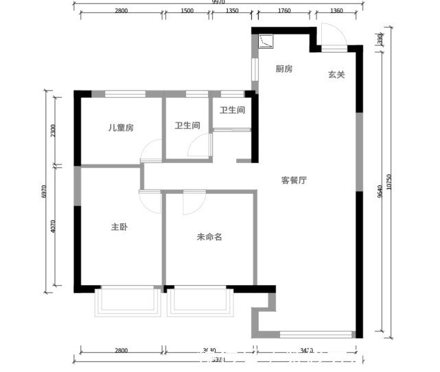 三居室|107㎡简约风三居室不仅有工业时尚之外,还流动着大气与安静