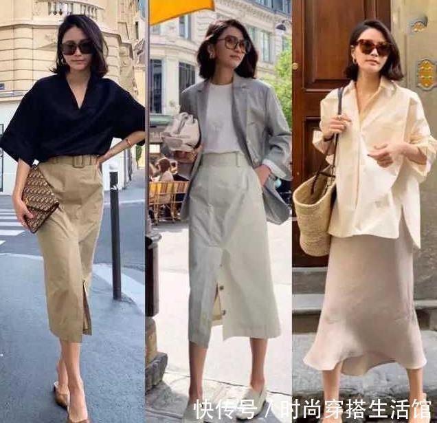 伞裙|时尚不分年龄,看看这个40+日本博主的穿搭,穿出优雅好气质