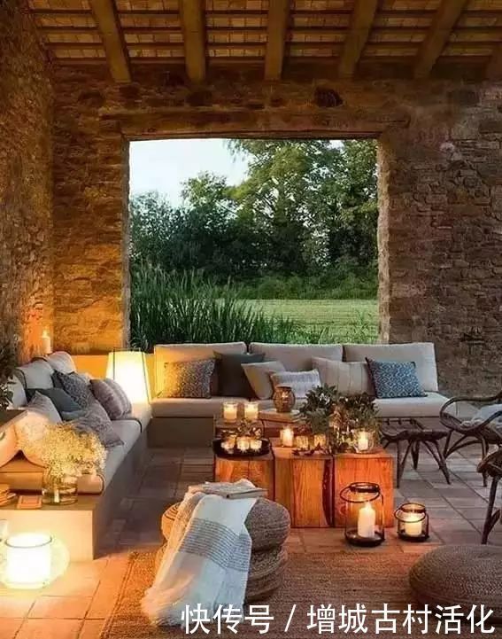 院落|一面石头墙,惊艳整个乡村院落