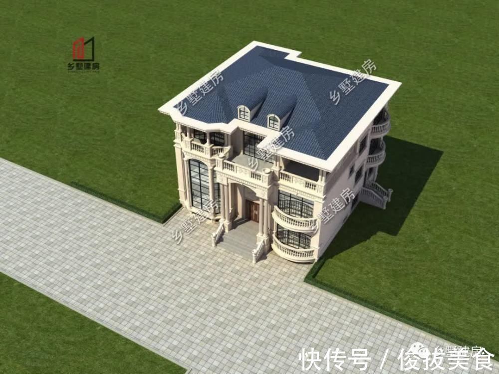 台球室|15×17米三层自建别墅,极具奢华美观,尽显富贵之态