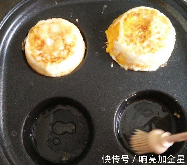 泡打粉|鸡蛋汉堡，宣软咸香，当小吃做早点都可以！