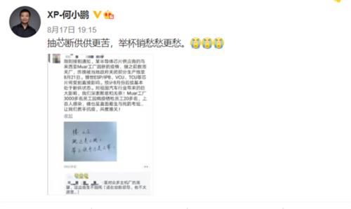 tcu|何小鹏套用李白古诗诉苦：抽芯断供愁更愁