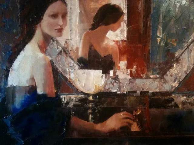 油画颜料|她以生动、动感和现代的笔触,描绘画面