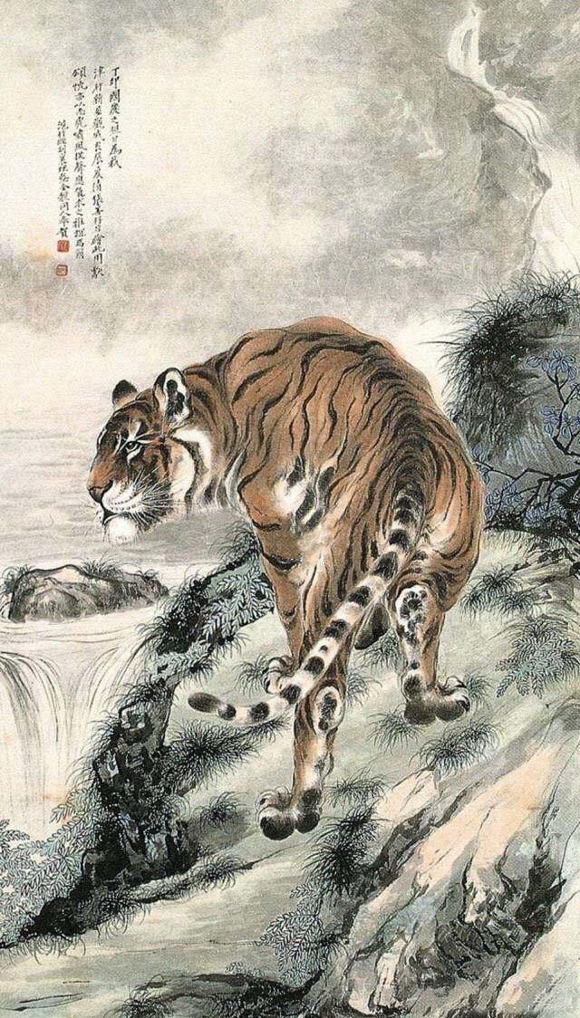  猛虎|虎啸山林——“虎痴”张善孖的猛虎作品欣赏（图）