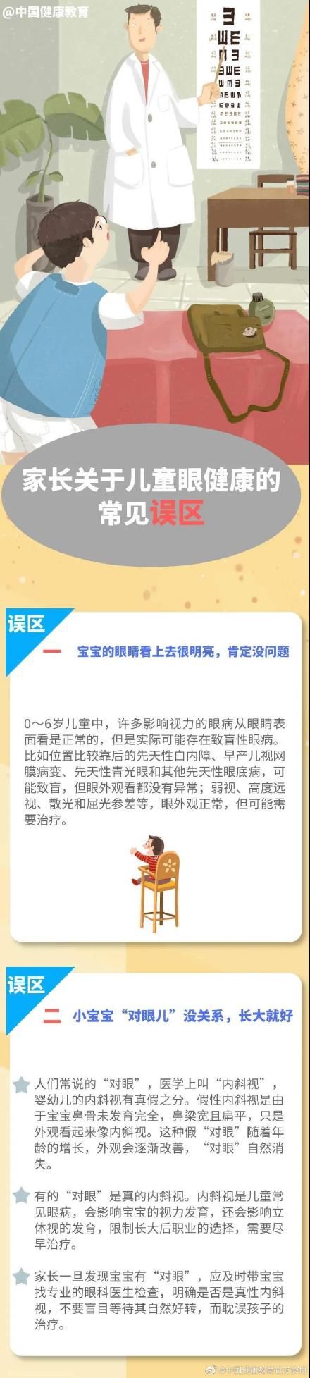 误区|健康科普｜家长关于儿童眼健康的常见误区（上）