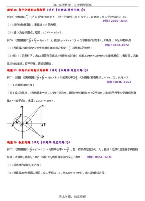 2021年高考数学知识清单来了，必考题型+技巧分析，想逆袭就进来