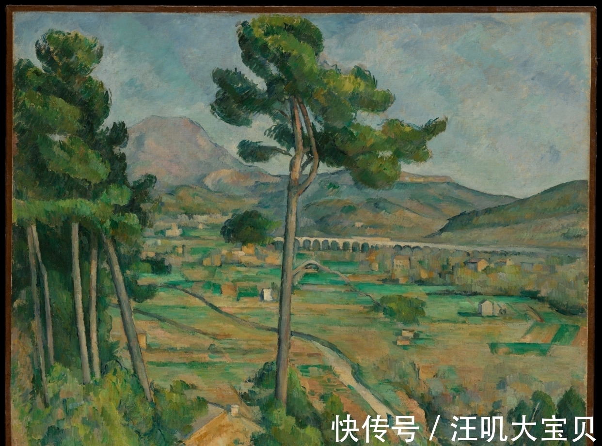 油画$他一生反对印象派,终于大器晚成,他的油画有结构色彩的美和诗意