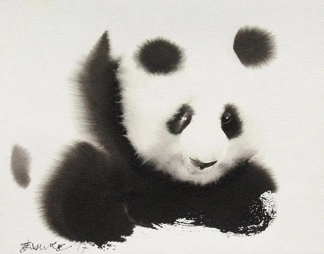 专画国画的老外,竟被10万人狂热追捧,看完作品立马佩服不已