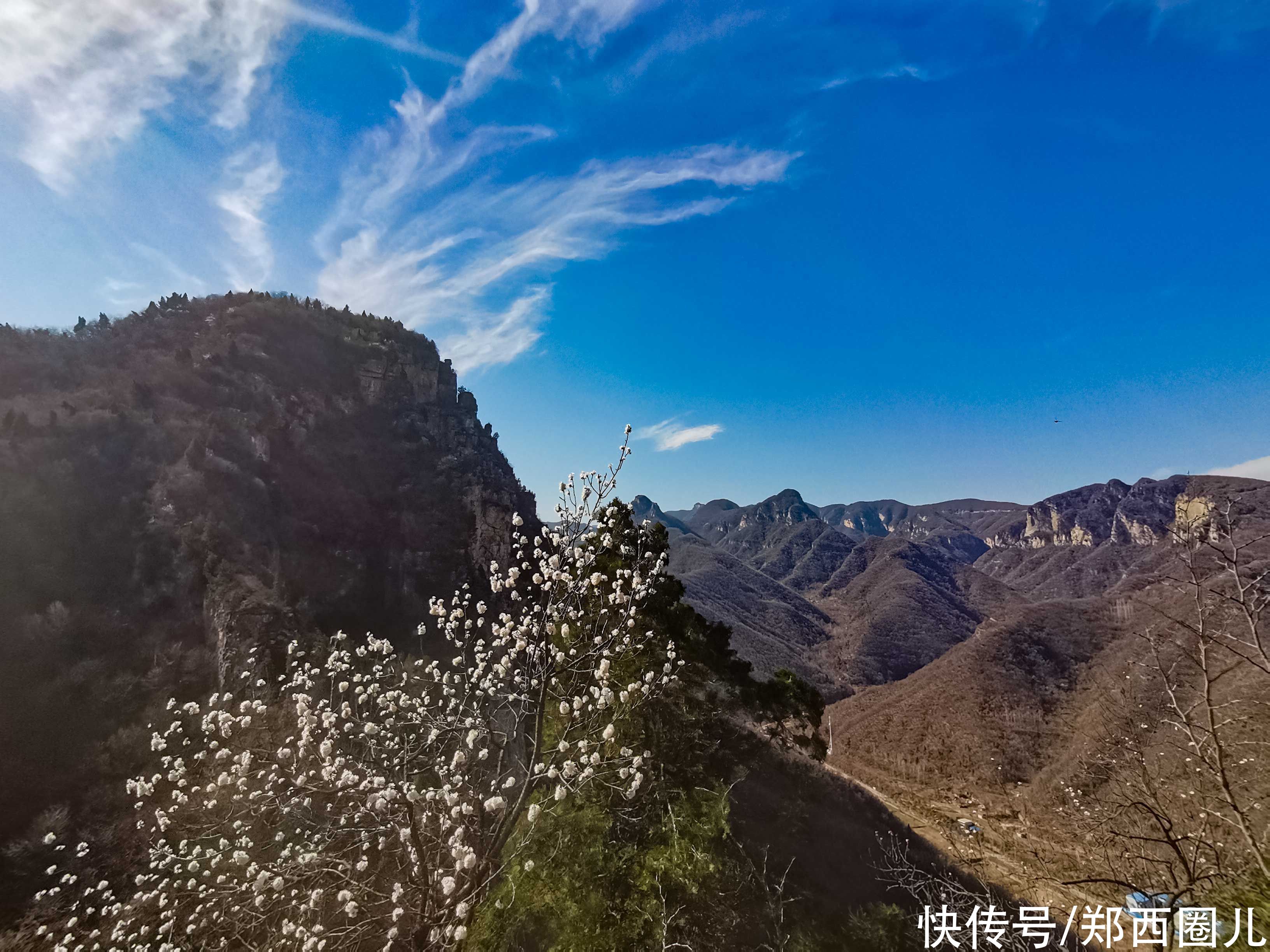 中年|郑州这个春天来得有点早 徒步环游穆桂英寨小龙池赏山桃花