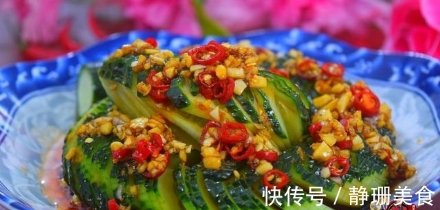 辣椒油|蓑衣黄瓜最好吃的做法，简单美味又下饭，看看你喜欢吃不？
